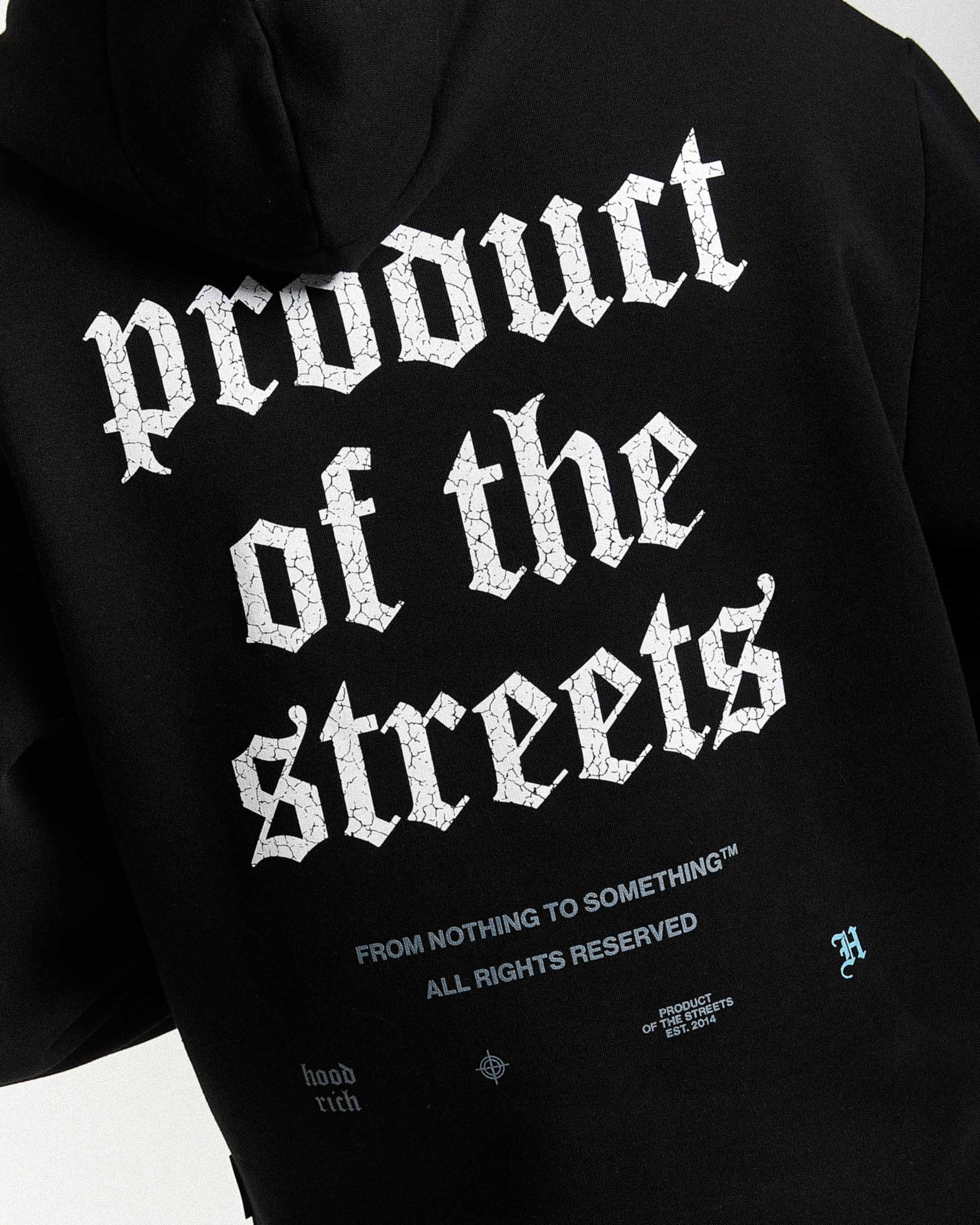 Shadow Hoodie - Black/White/Blue - Image 6