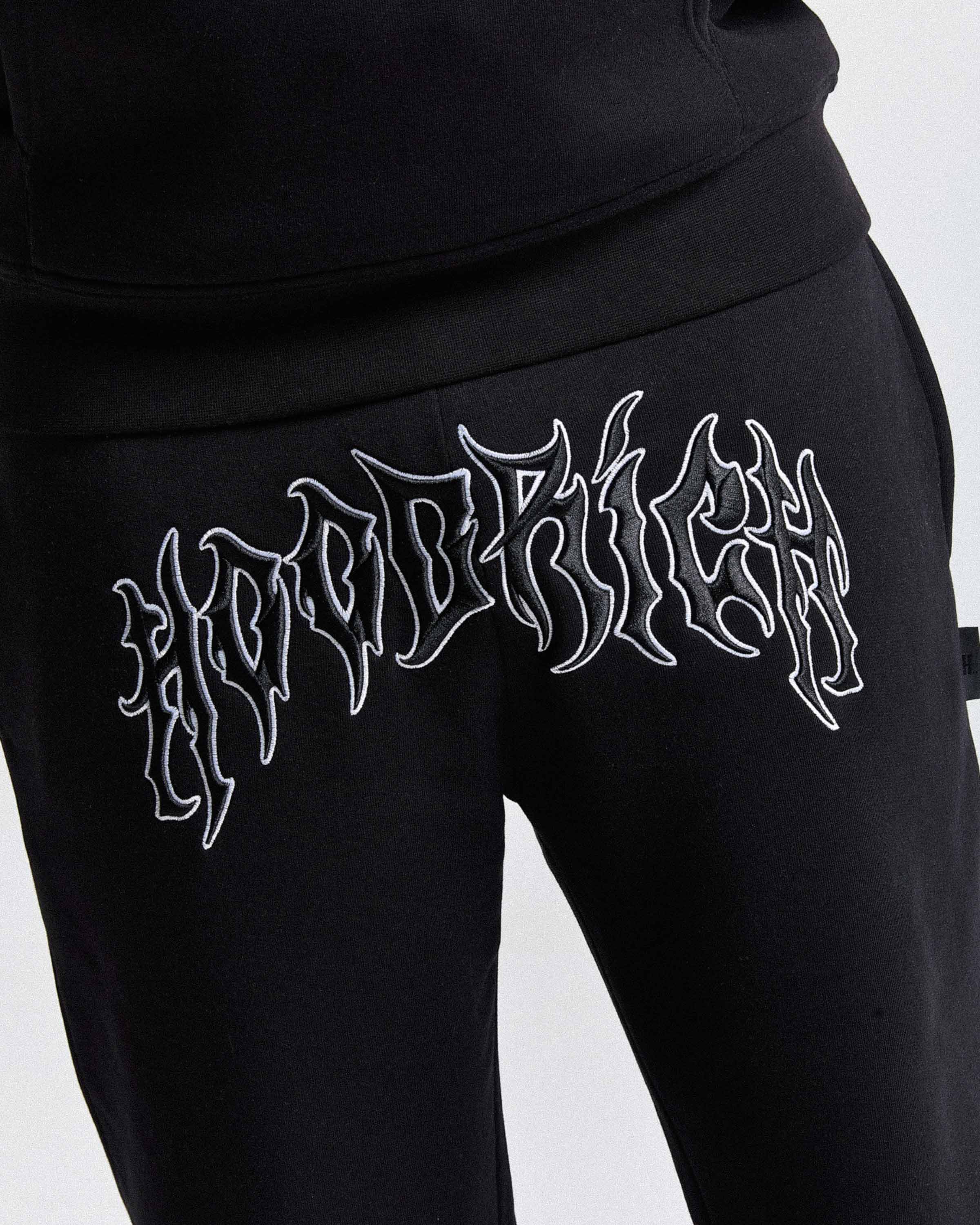Spectral Oversized Joggers - Black/White - Image 4