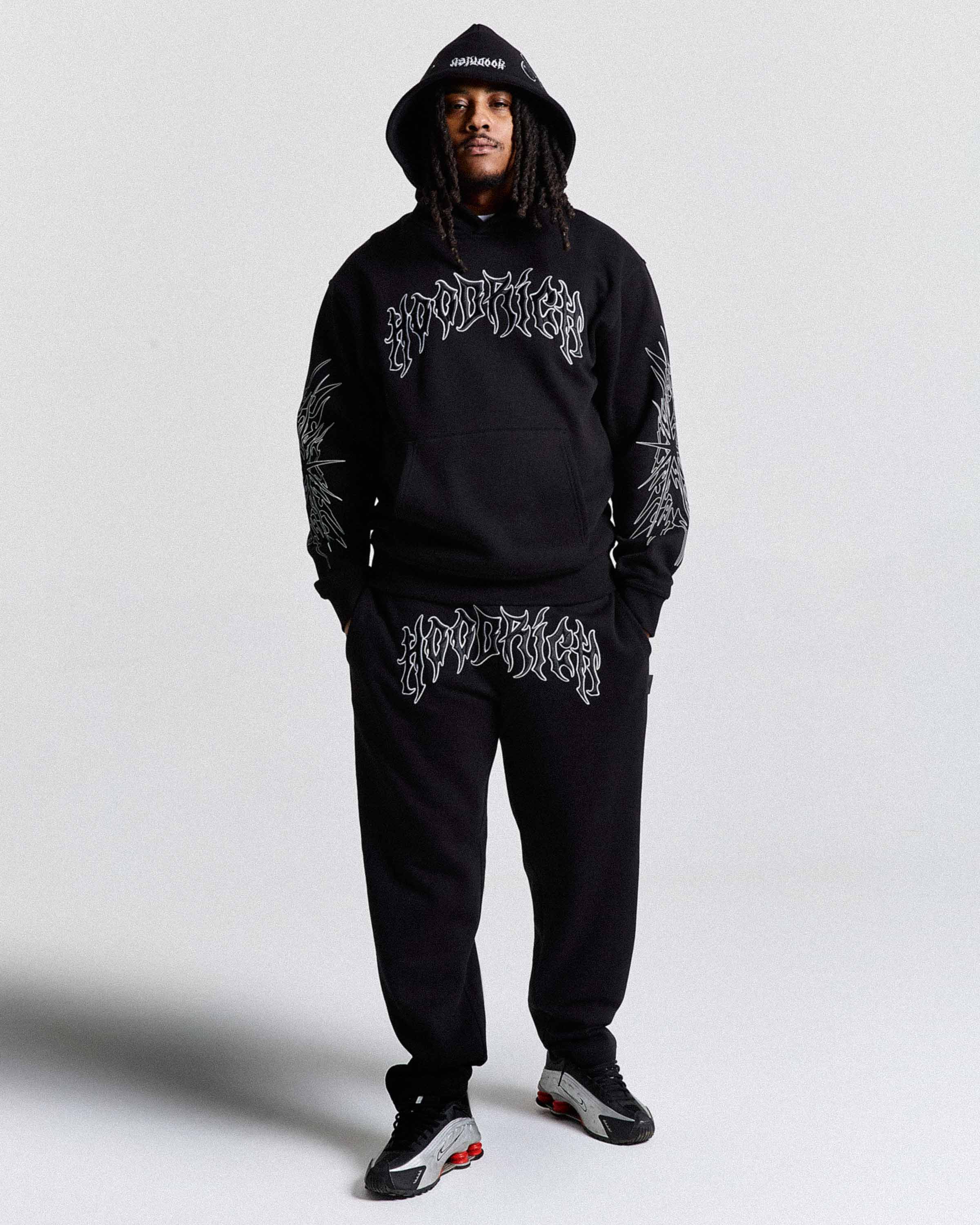 Spectral Oversized Joggers - Black/White - Image 7