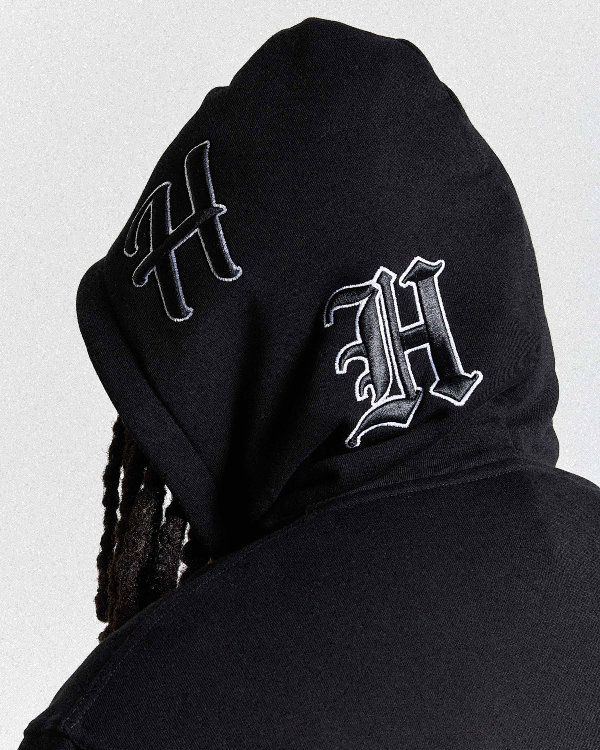 Spectral Oversized Hoodie - Black/White - Image 4