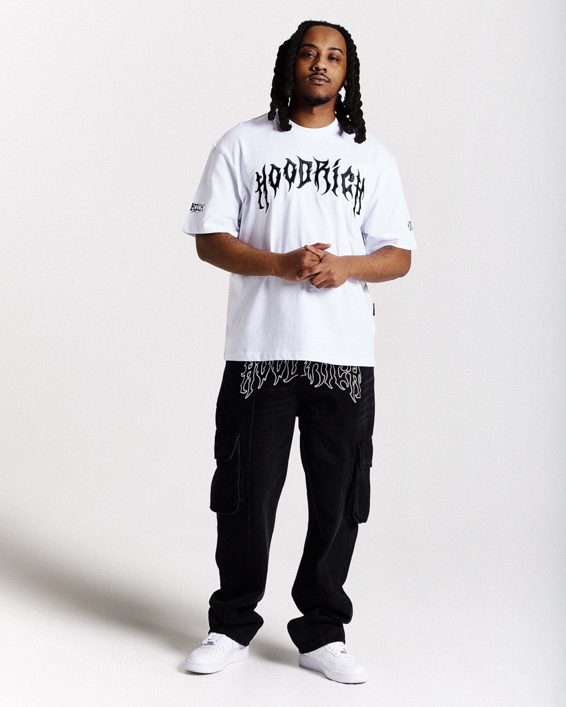 Spectral Oversized T-Shirt - White/Black - Image 2