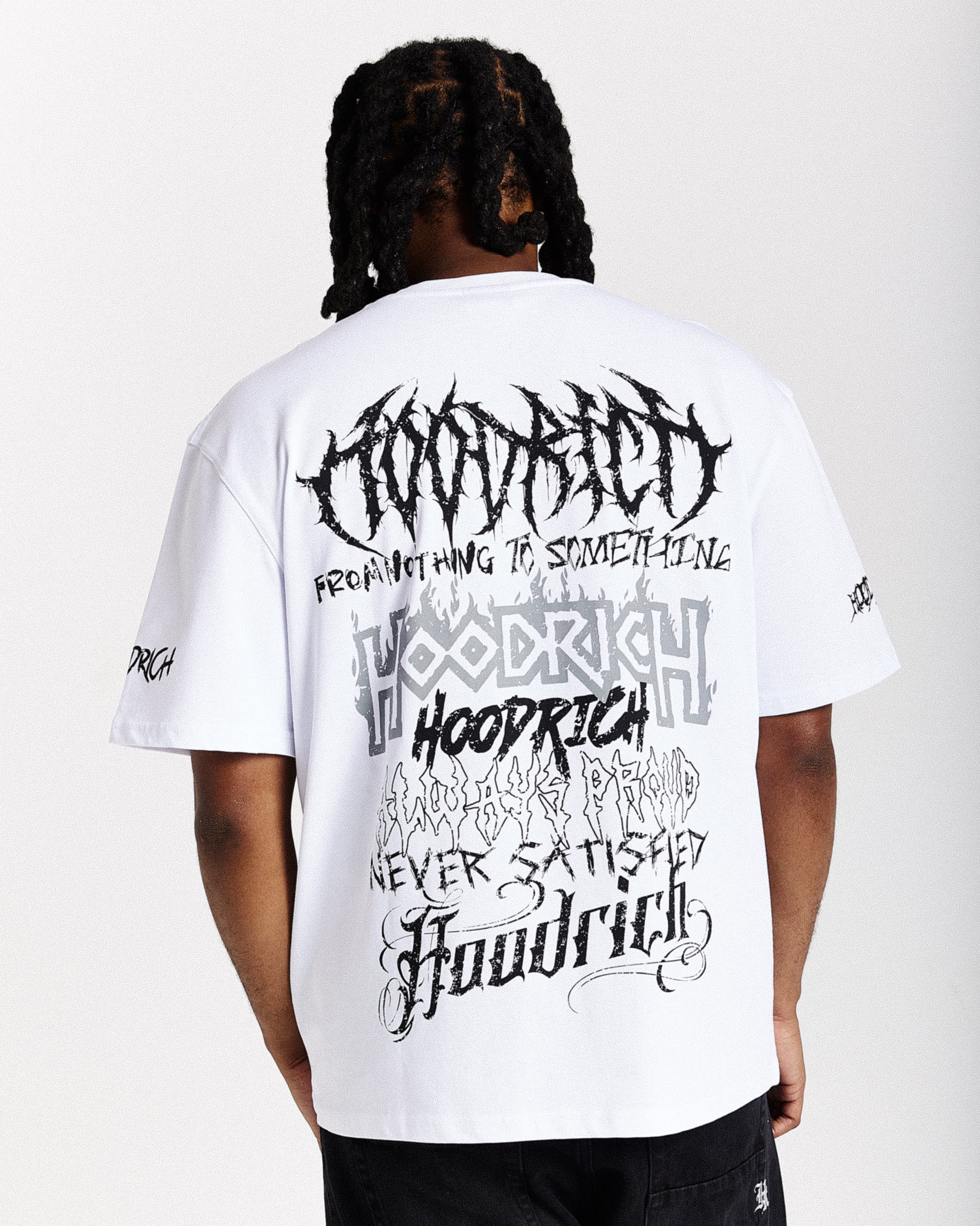 Spectral Oversized T-Shirt - White/Black - Image 3