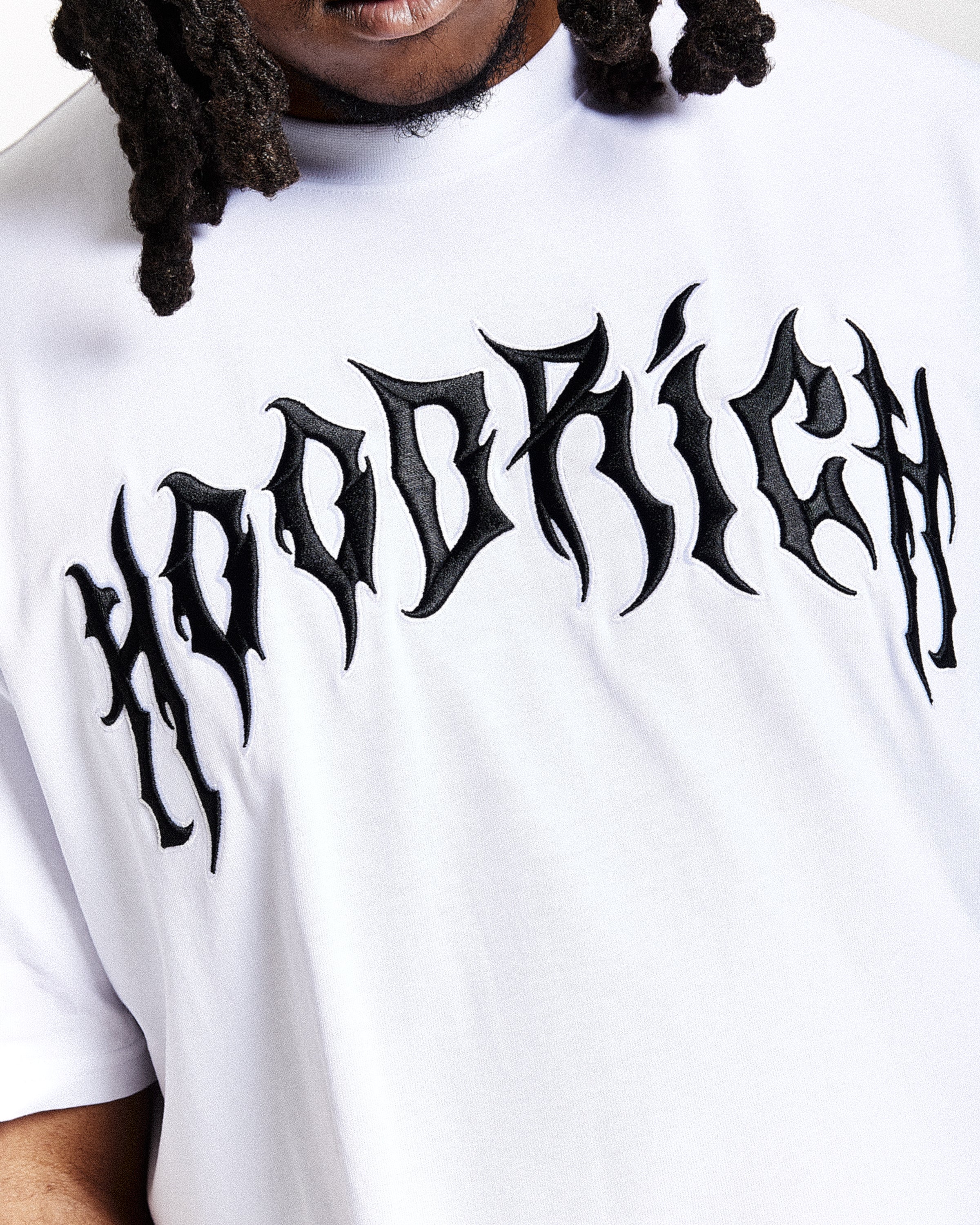 Spectral Oversized T-Shirt - White/Black - Image 4