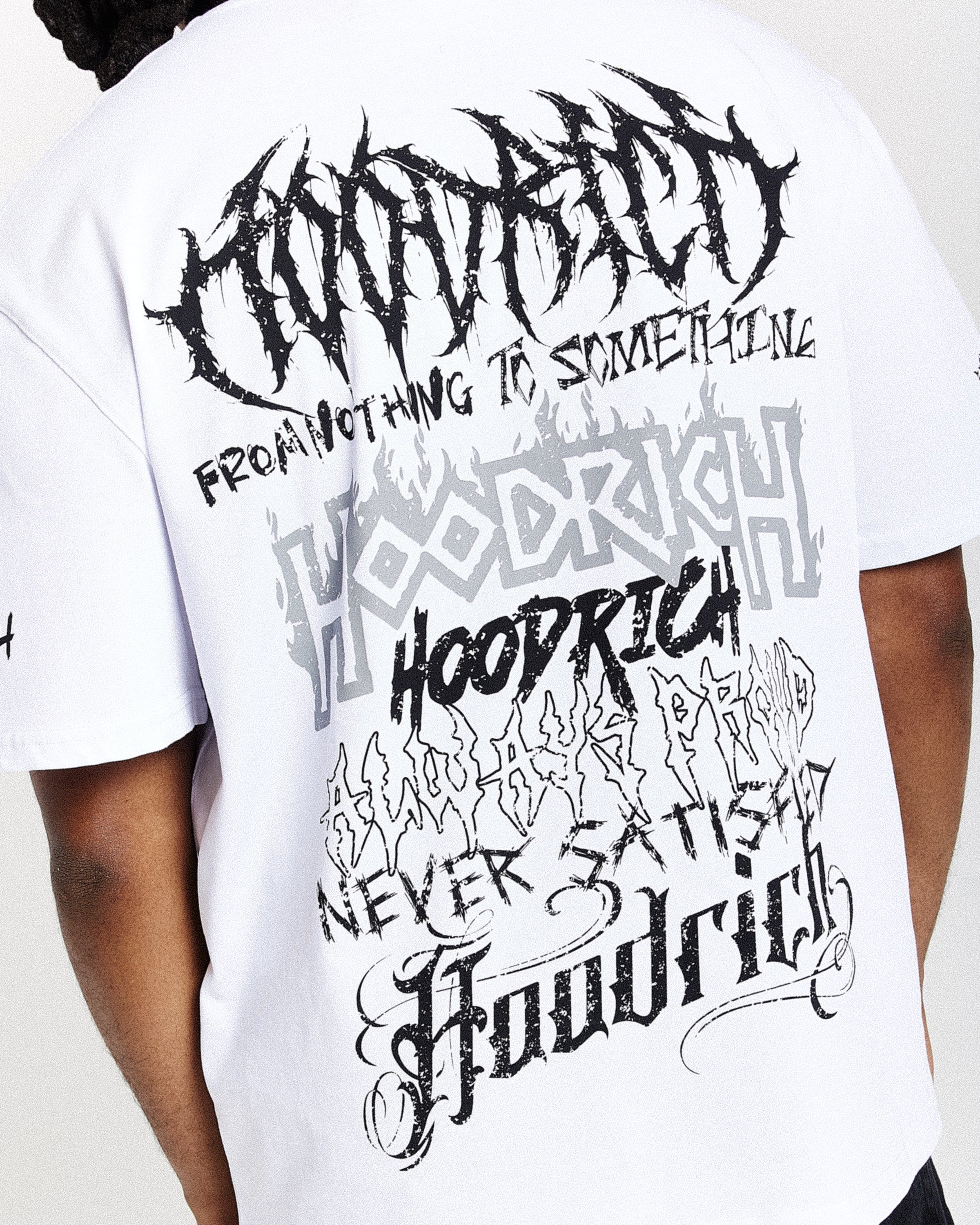 Spectral Oversized T-Shirt - White/Black - Image 6