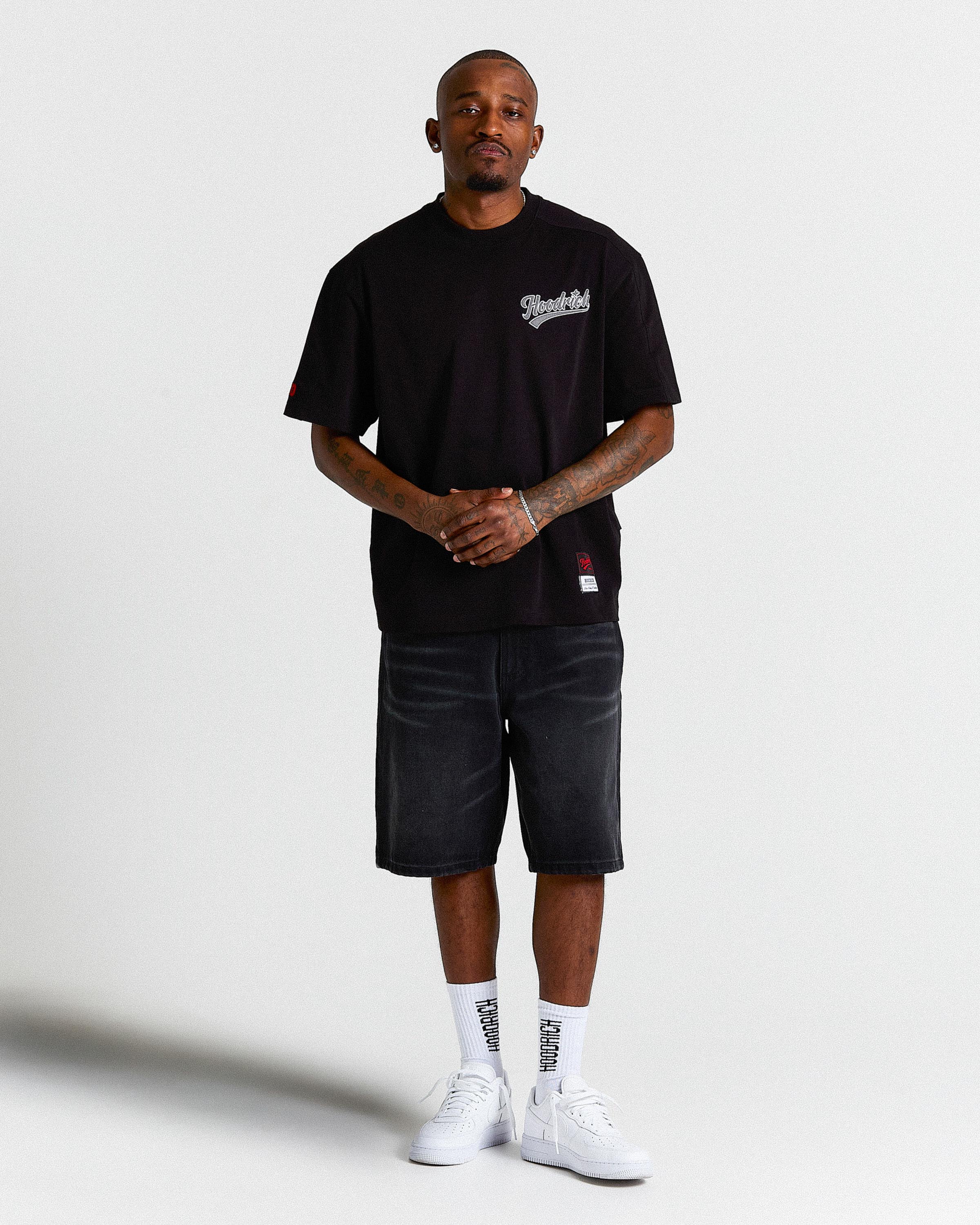 Stade Oversized T-Shirt - Black/White - Image 7