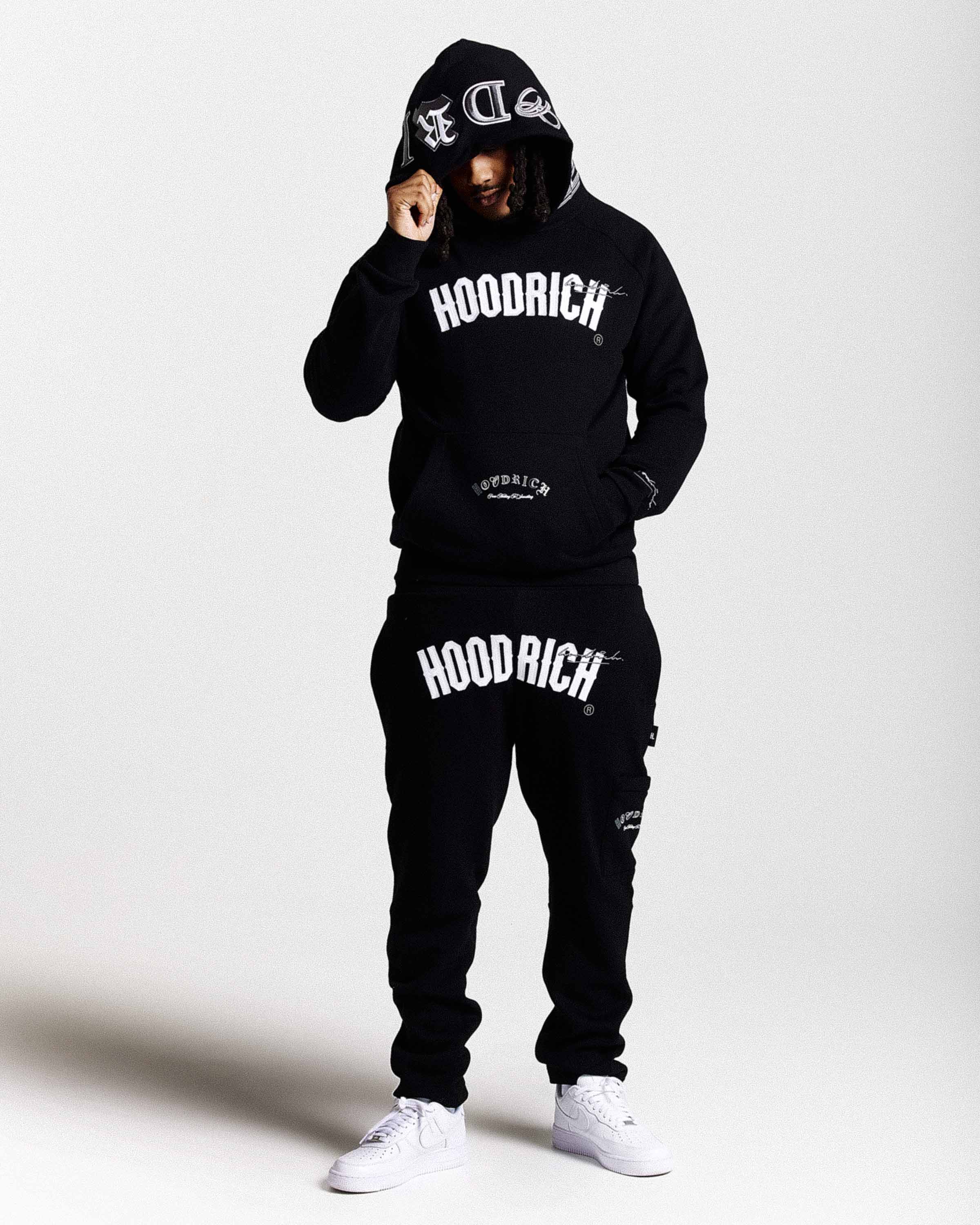 Stature Hoodie - Black/White/Grey - Image 8