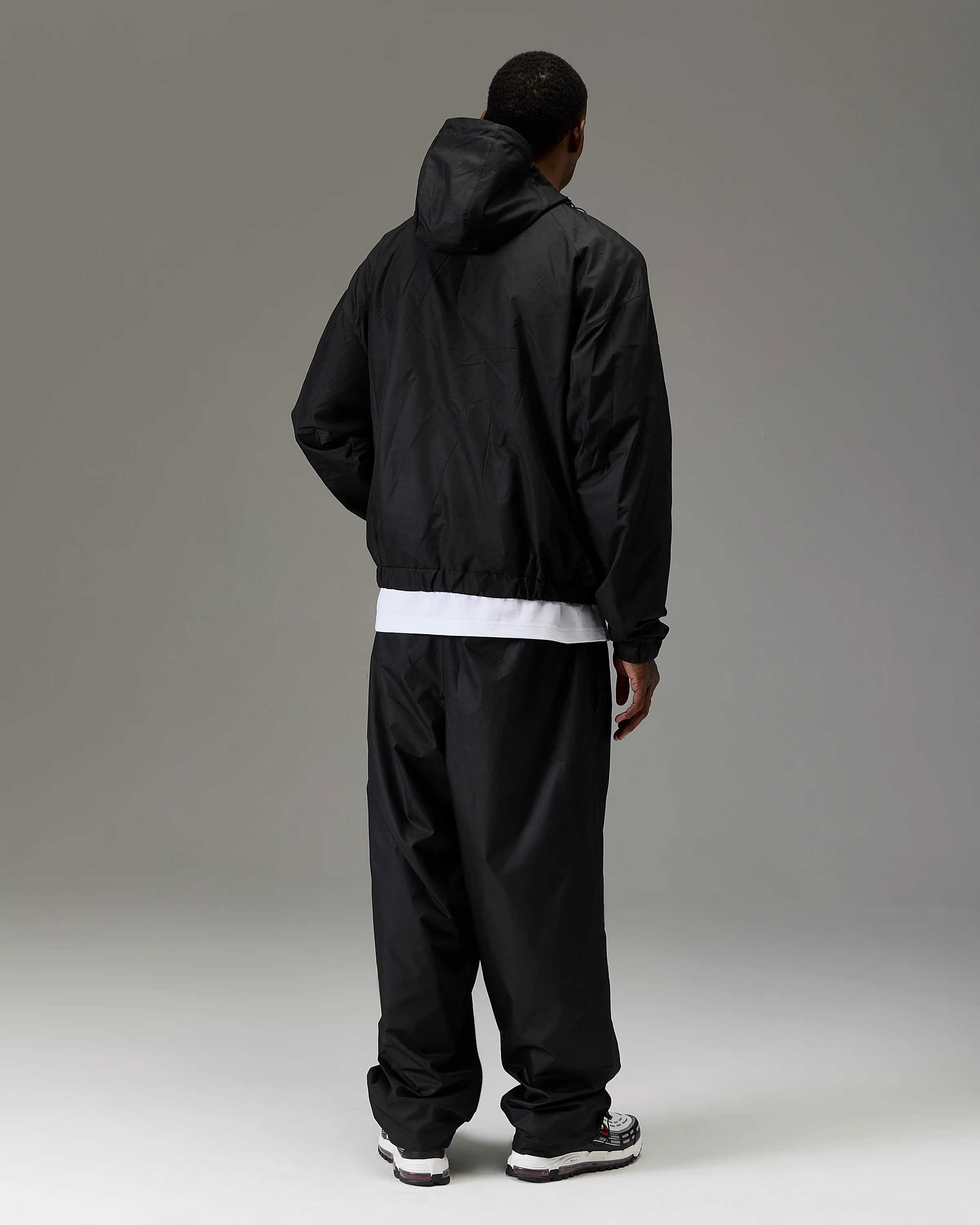 The Winner's Circle Ripstop Woven Jacket - Black/White - Image 10