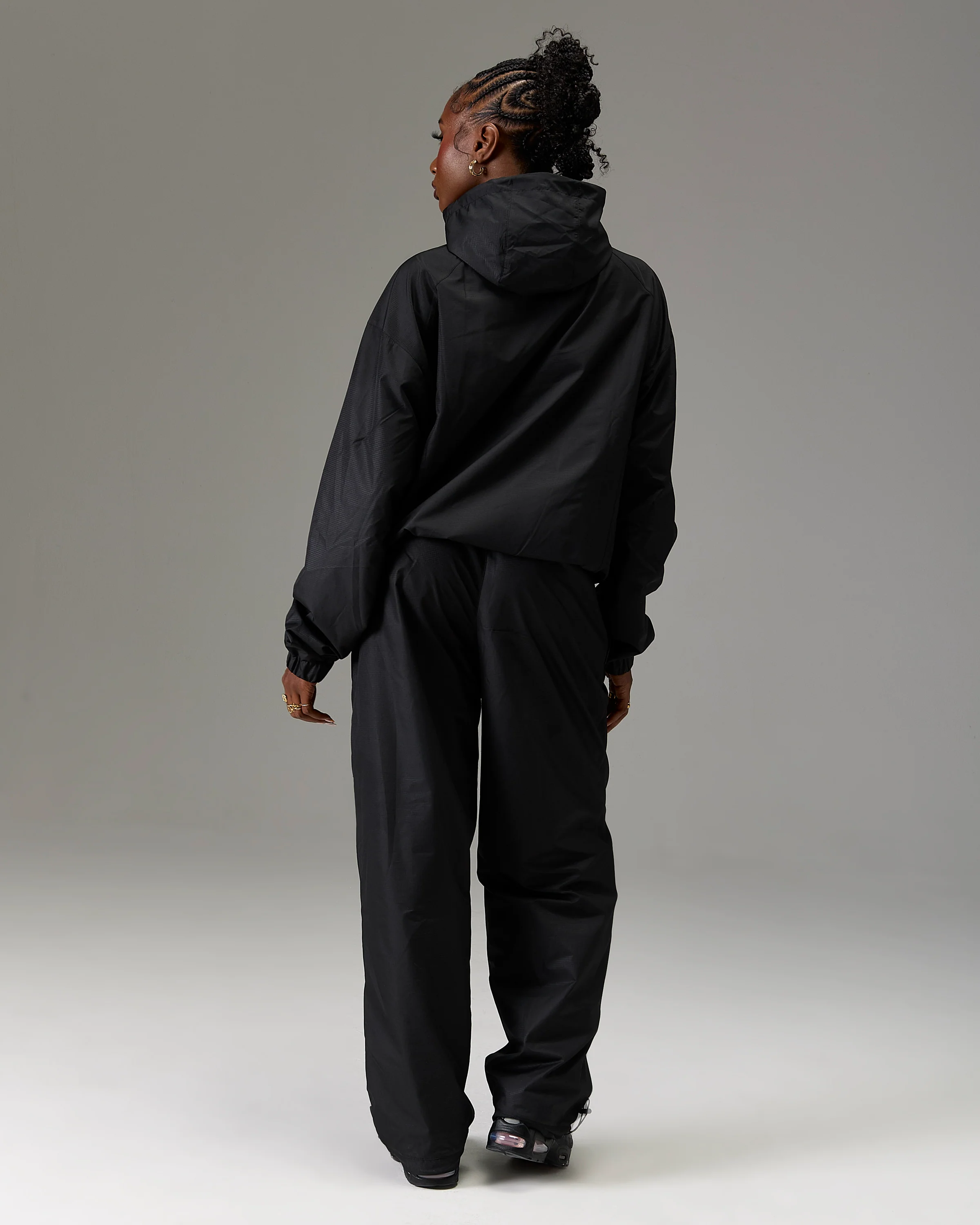 The Winner's Circle Ripstop Woven Jacket - Black/White - Image 13