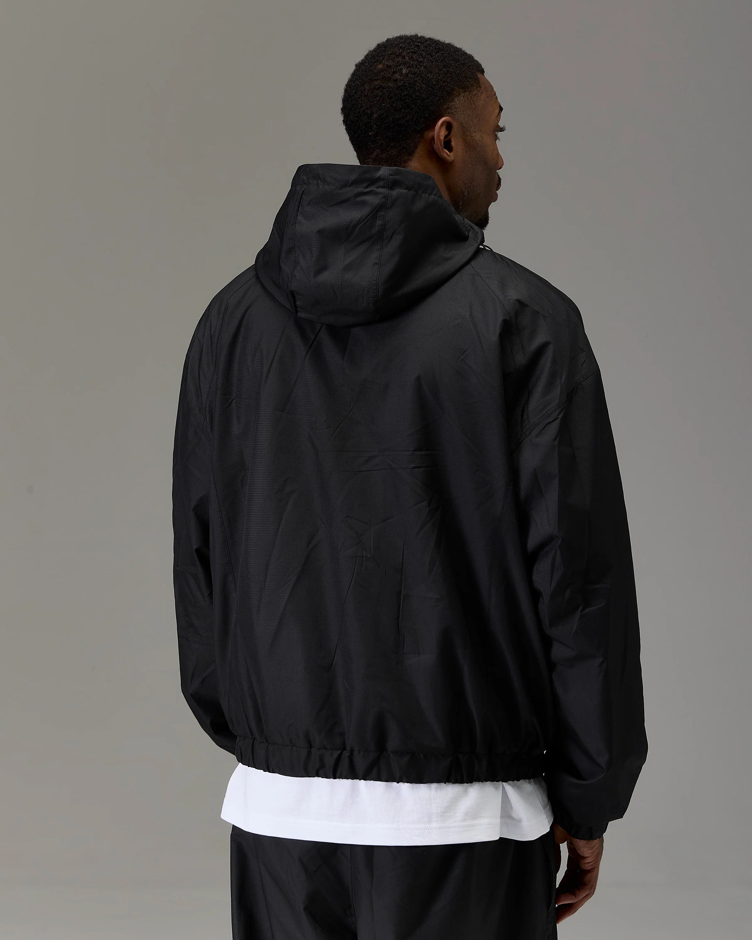 The Winner's Circle Ripstop Woven Jacket - Black/White - Image 3
