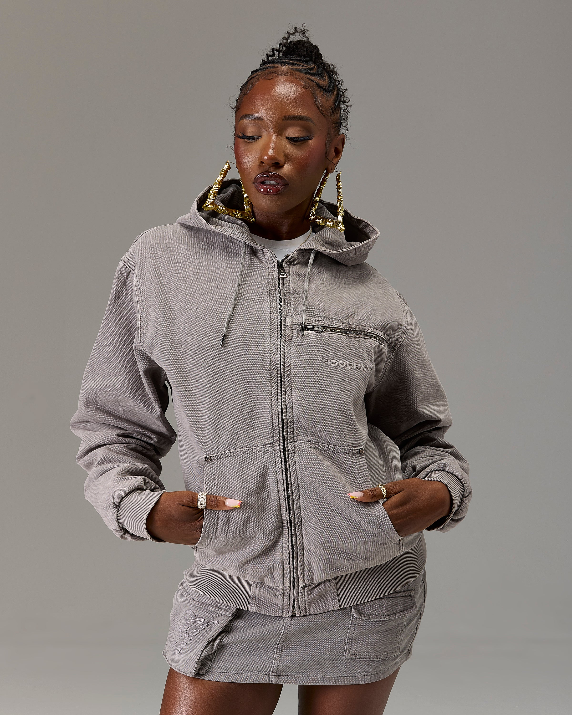 The Winner's Circle Canvas Jacket - Grey - Image 13