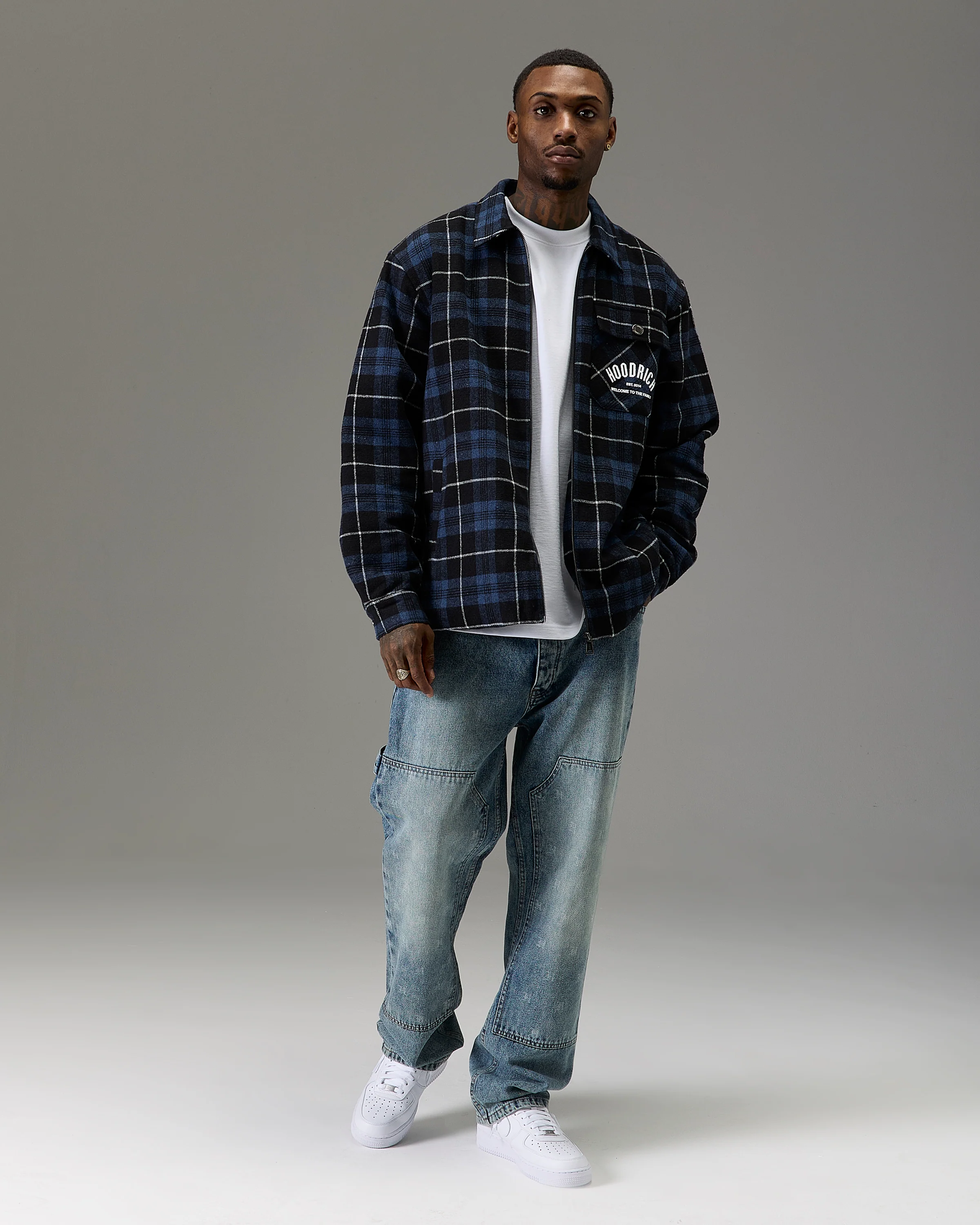 The Winner's Circle Checked Shirt - Blue/Grey - Image 10