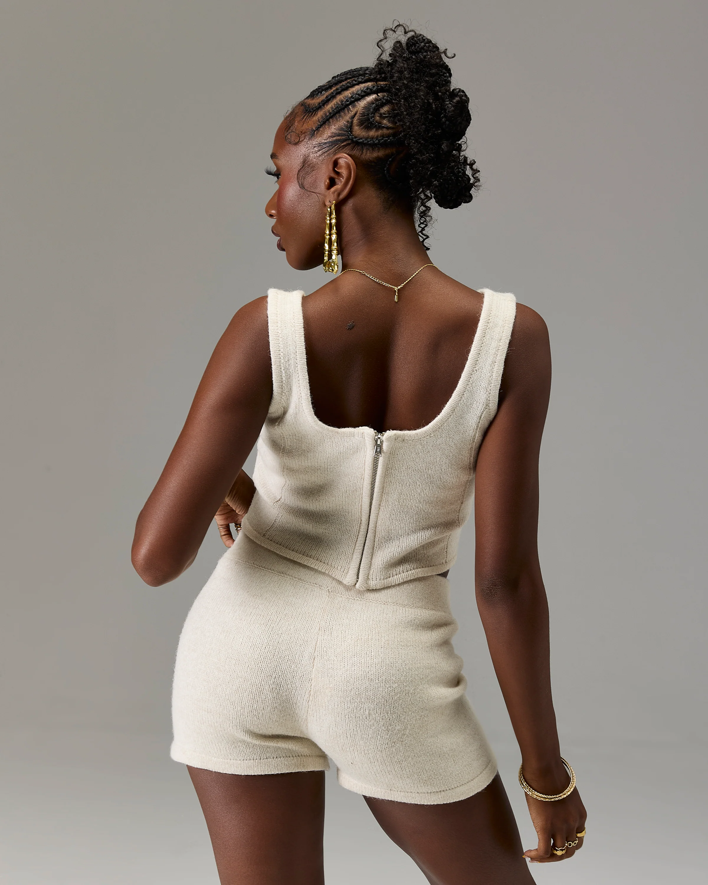 The Winner's Circle Knitted Top - Marl - Image 4