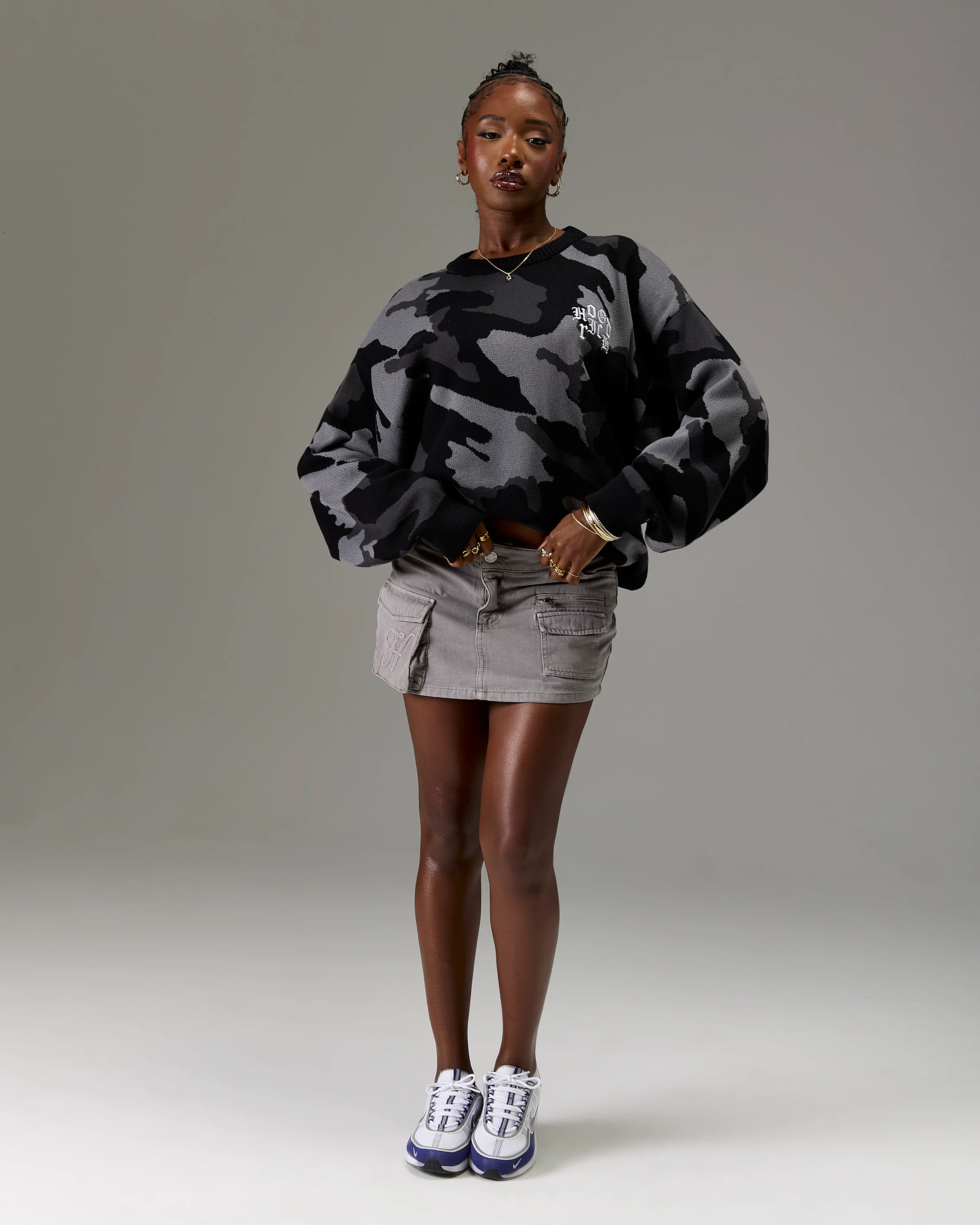The Winner's Circle Knitwear Sweater - Black/Camo - Image 10