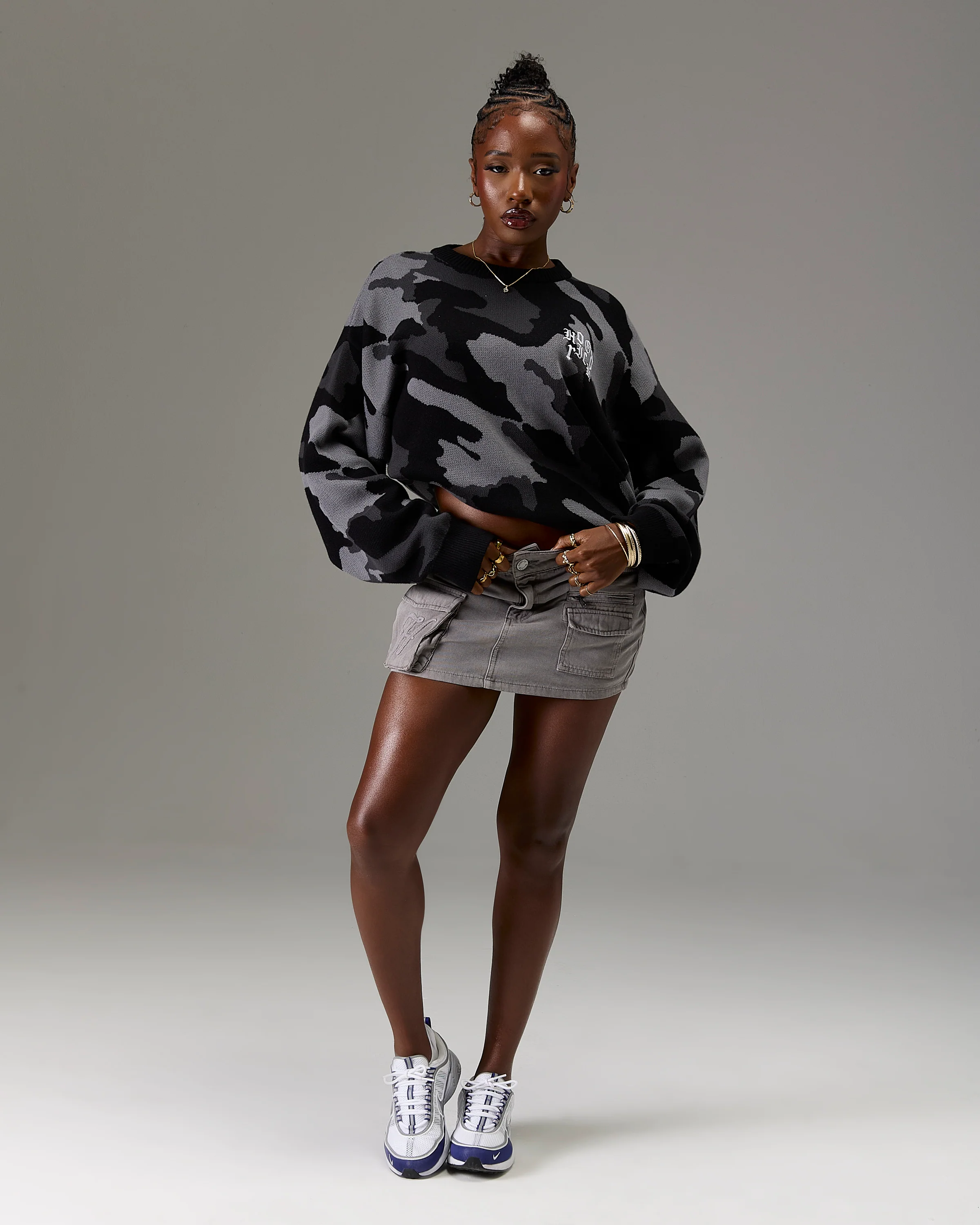 The Winner's Circle Knitwear Sweater - Black/Camo - Image 12