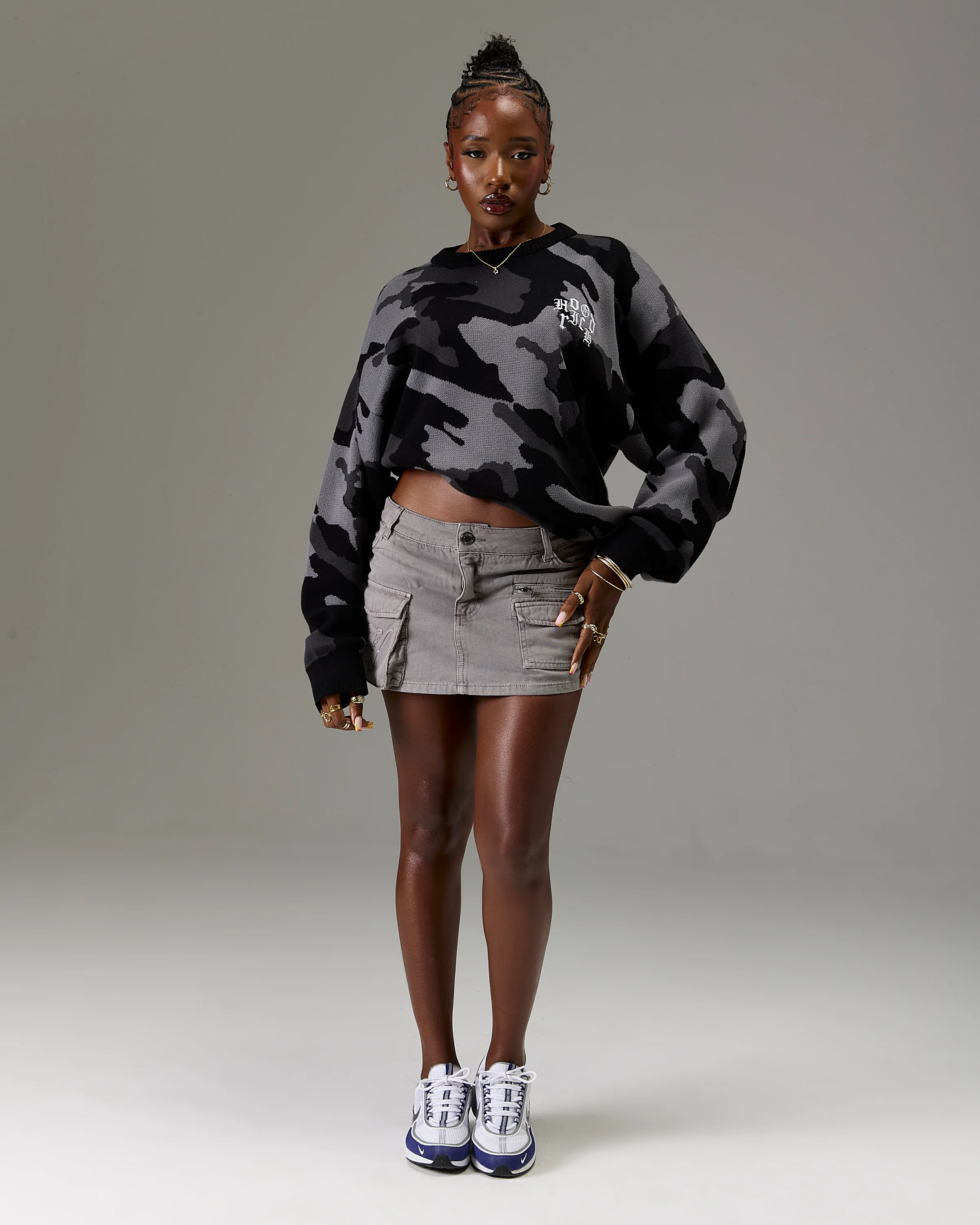 The Winner's Circle Knitwear Sweater - Black/Camo - Image 4