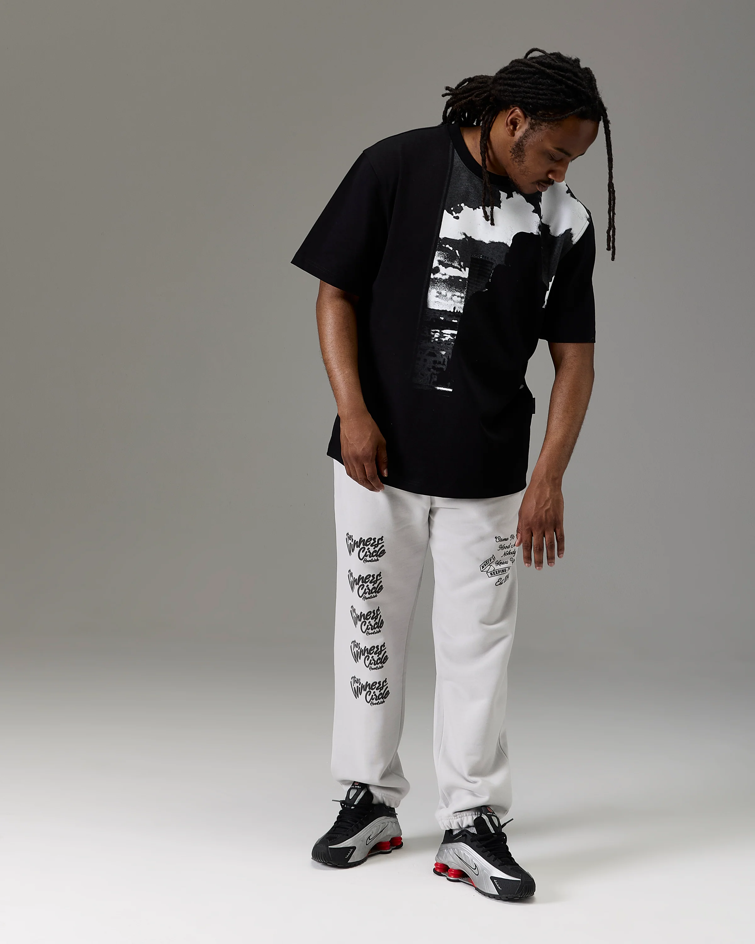 The Winner's Circle Oversized T-Shirt - Black/White - Image 3