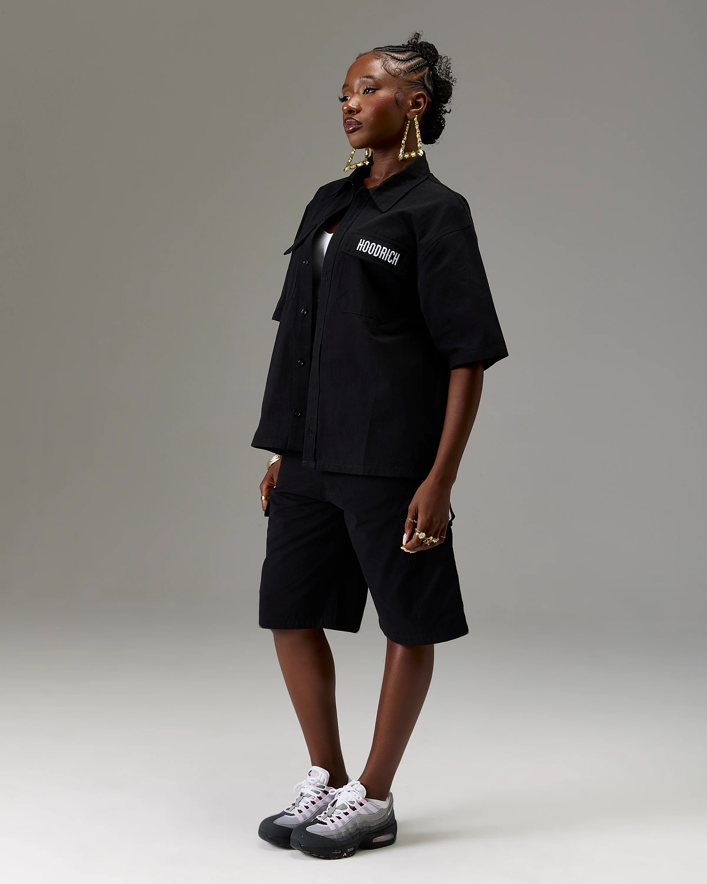 The Winner's Circle Ripstop Shirt - Black/White - Image 13
