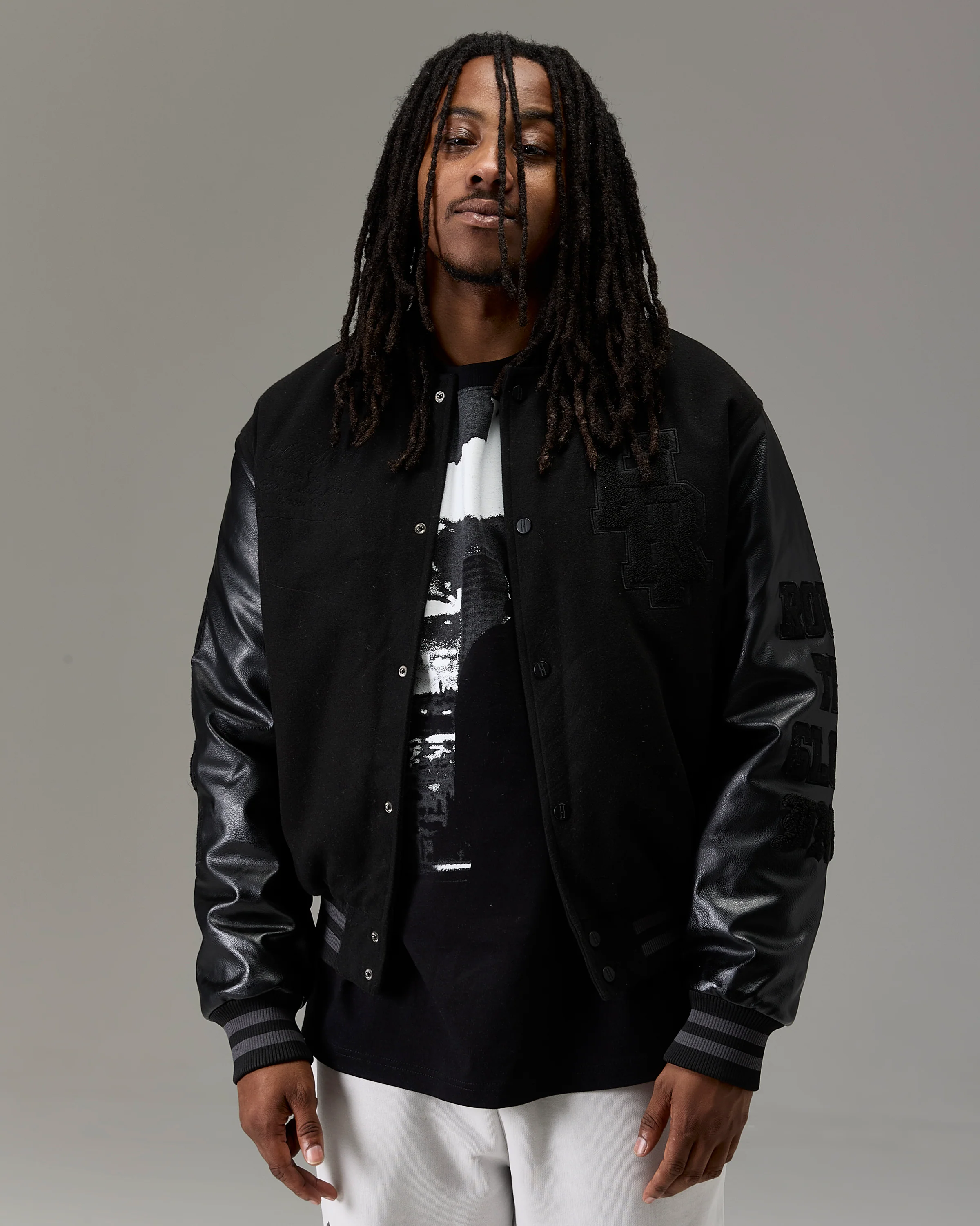 The Winner's Circle Varsity Jacket - Black - Image 10