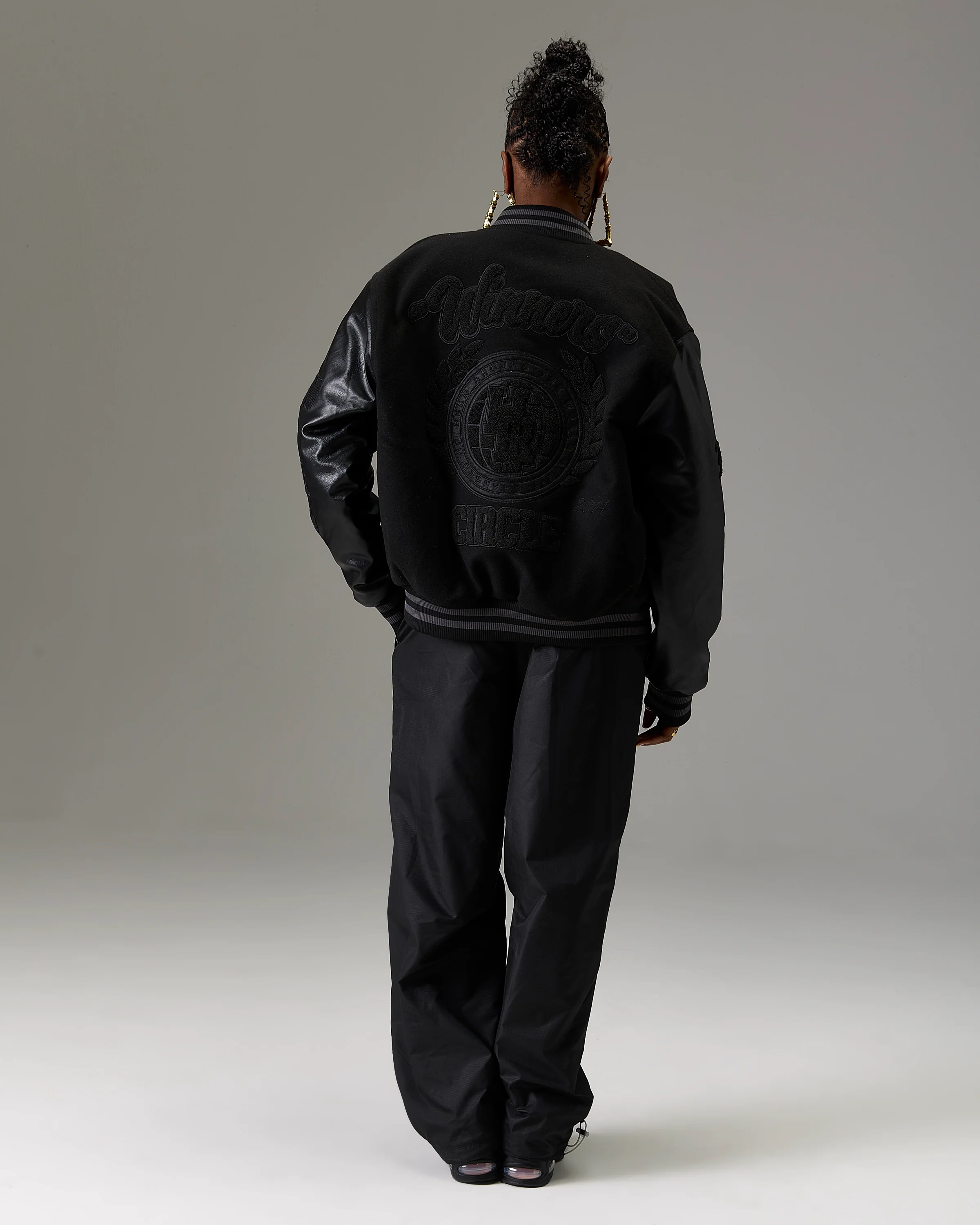 The Winner's Circle Varsity Jacket - Black - Image 14