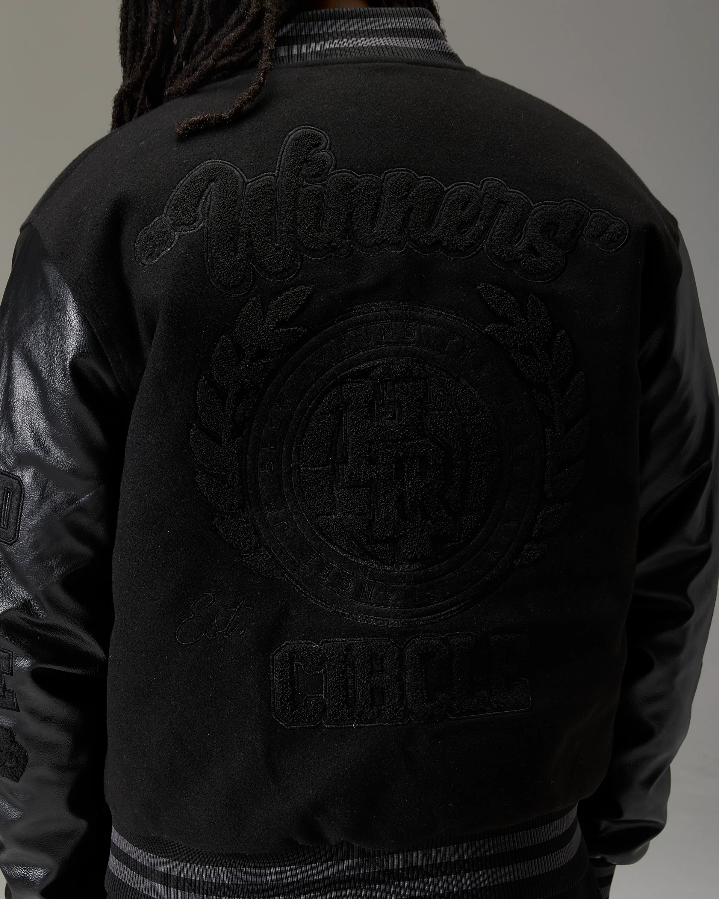 The Winner's Circle Varsity Jacket - Black - Image 16