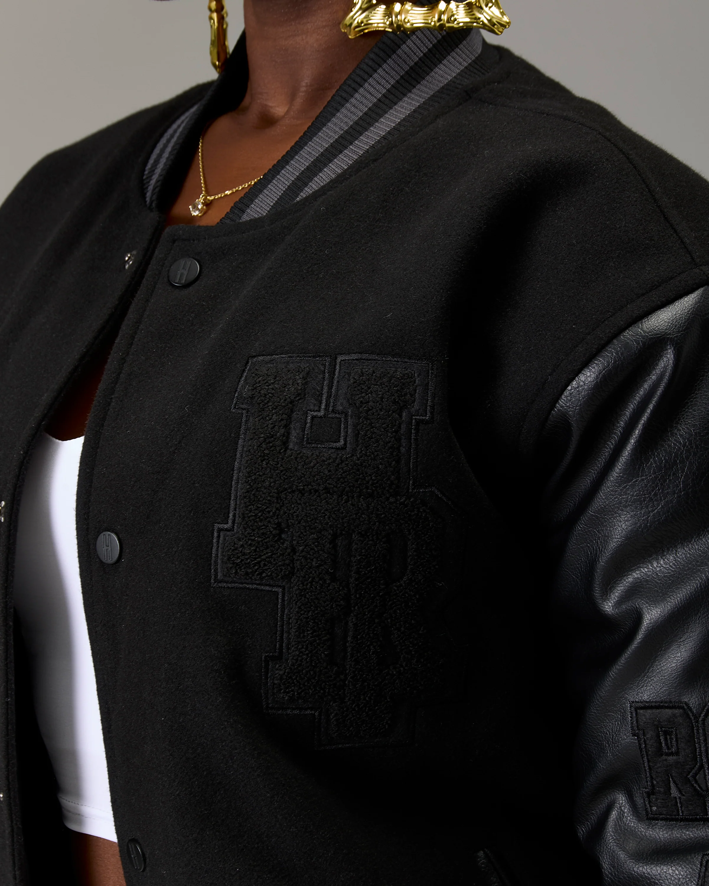 The Winner's Circle Varsity Jacket - Black - Image 20