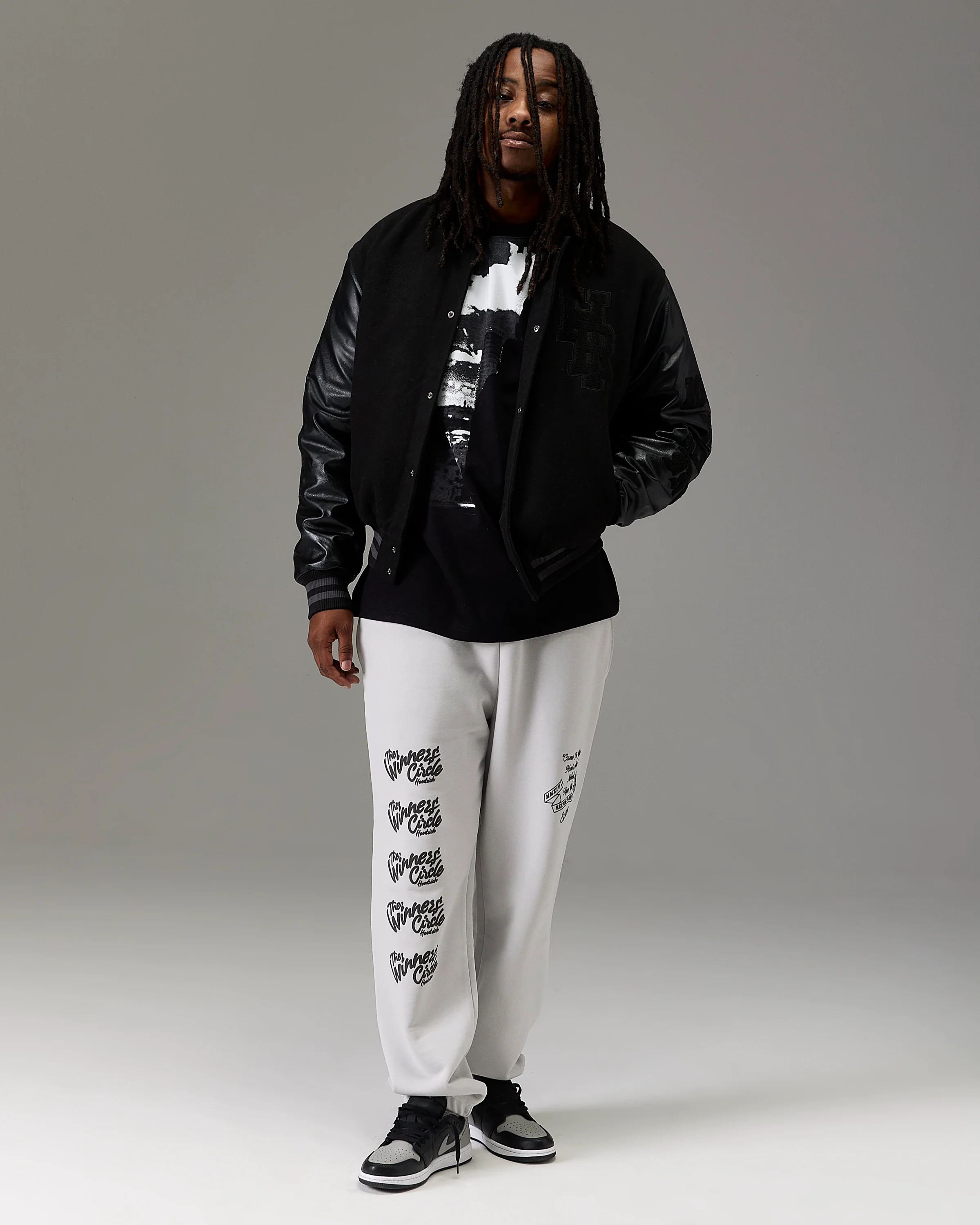 The Winner's Circle Varsity Jacket - Black - Image 6