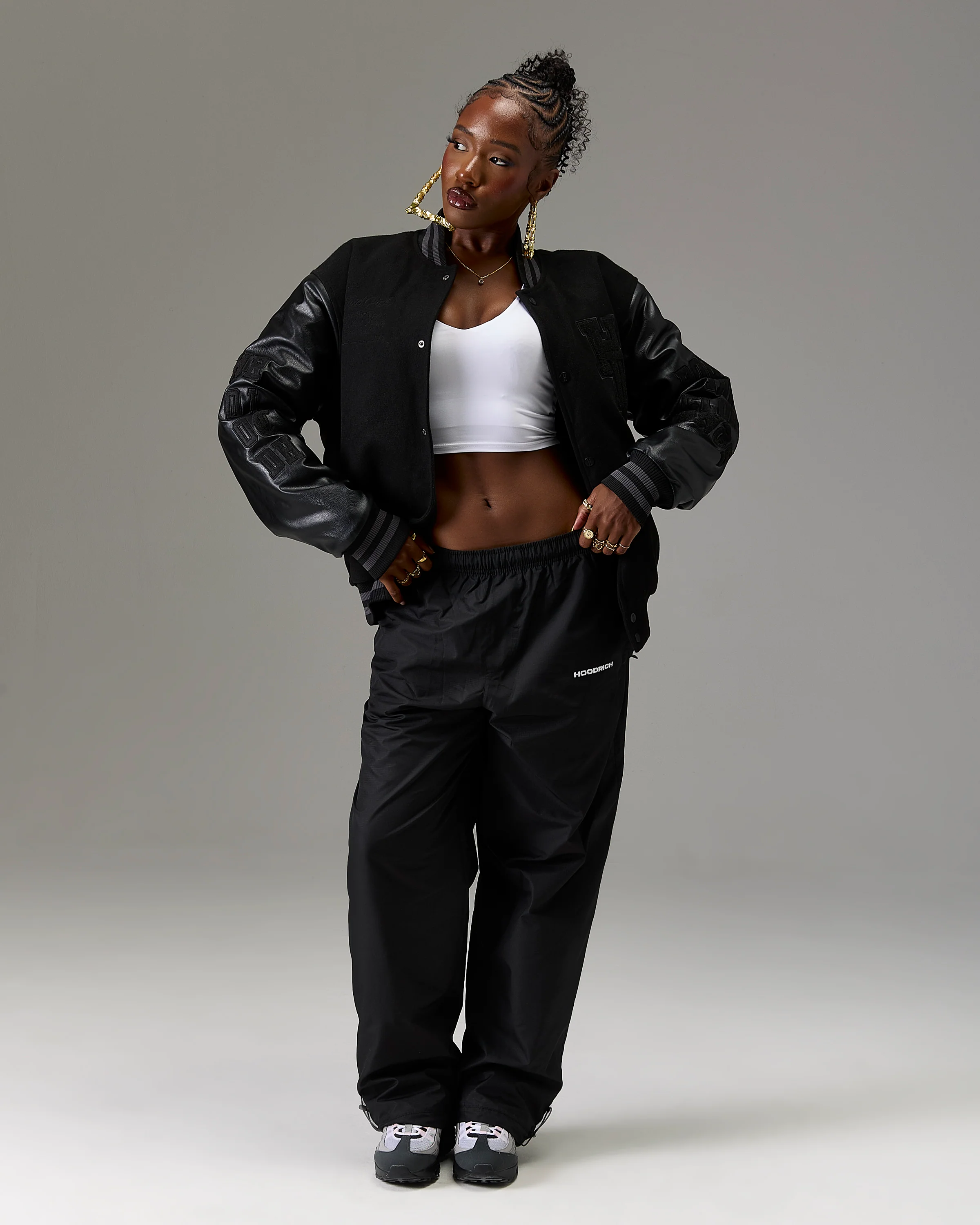 The Winner's Circle Varsity Jacket - Black - Image 7