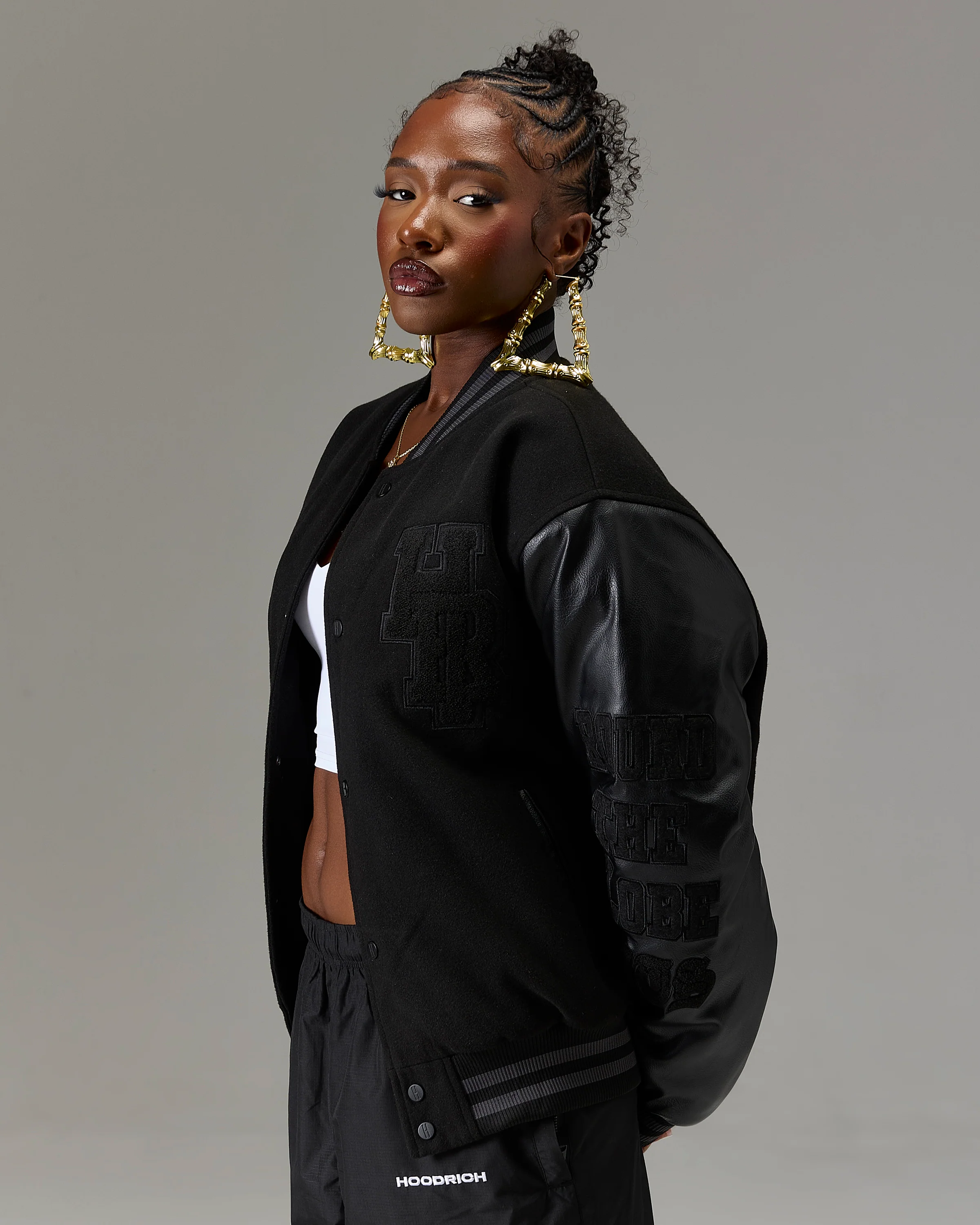 The Winner's Circle Varsity Jacket - Black - Image 8