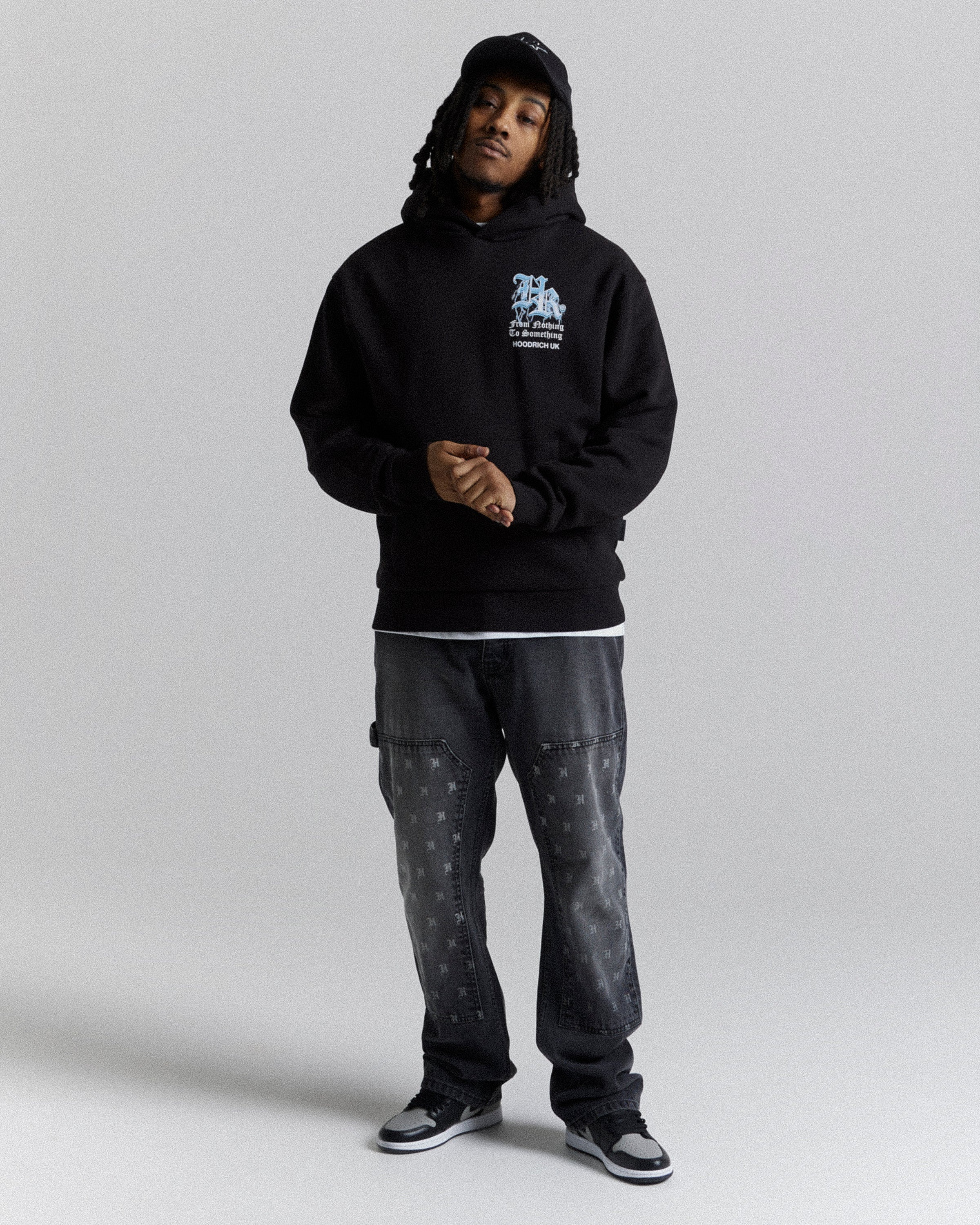 Tornado Oversized Hoodie - Black/White/Blue - Image 7