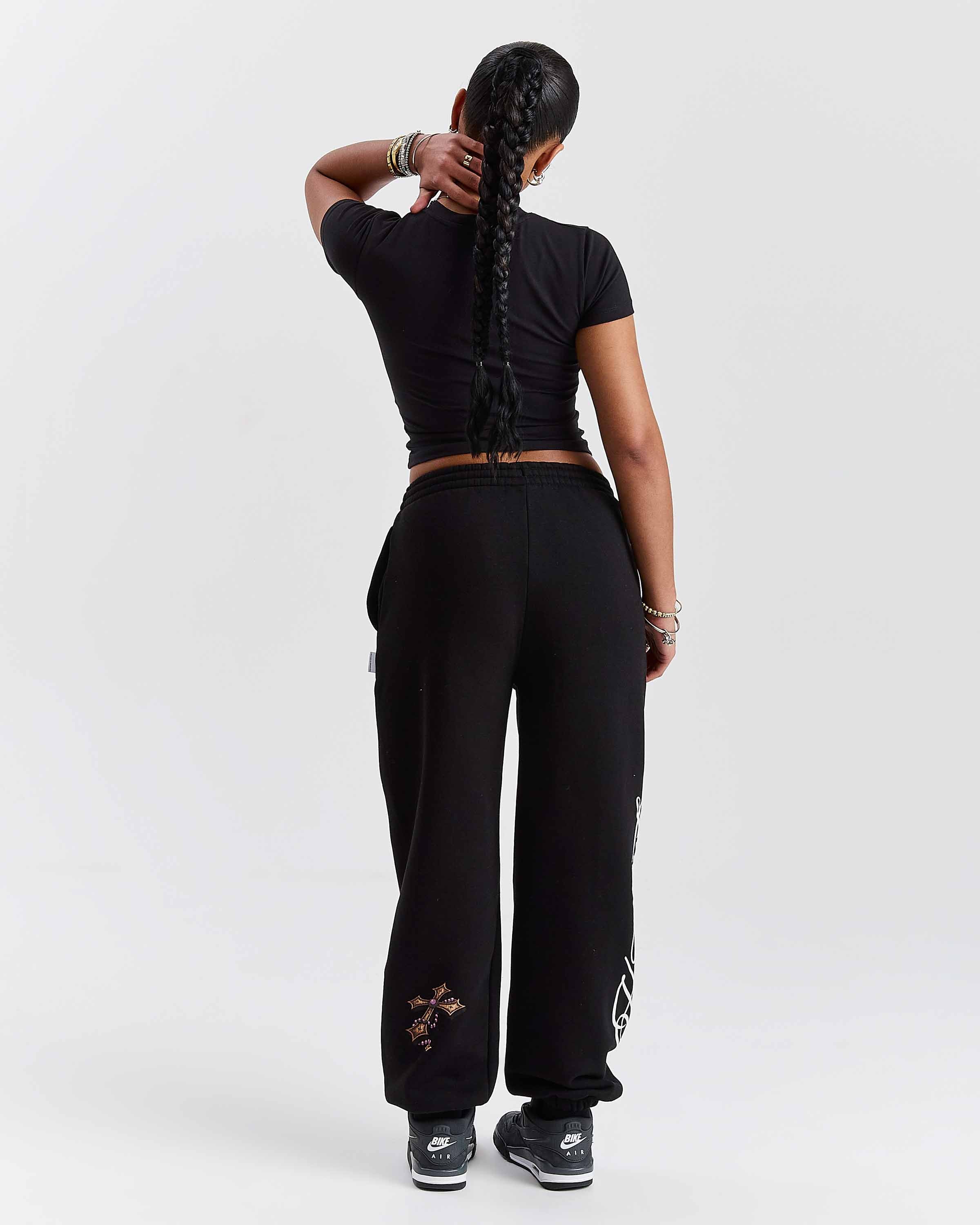 Vox Oversized Joggers - Black/Red - Image 11