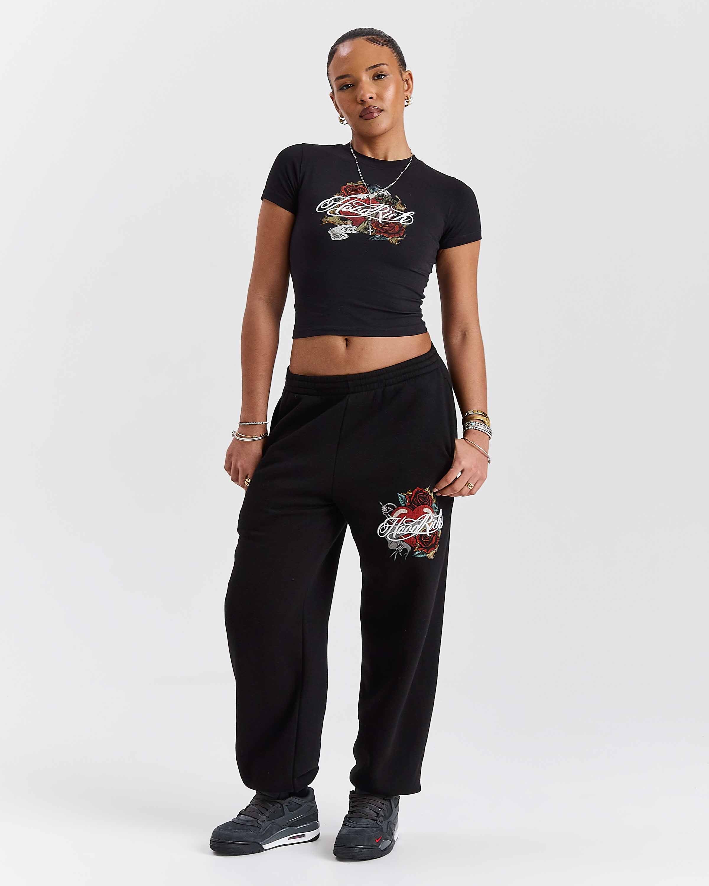Vox Oversized Joggers - Black/Red - Image 20