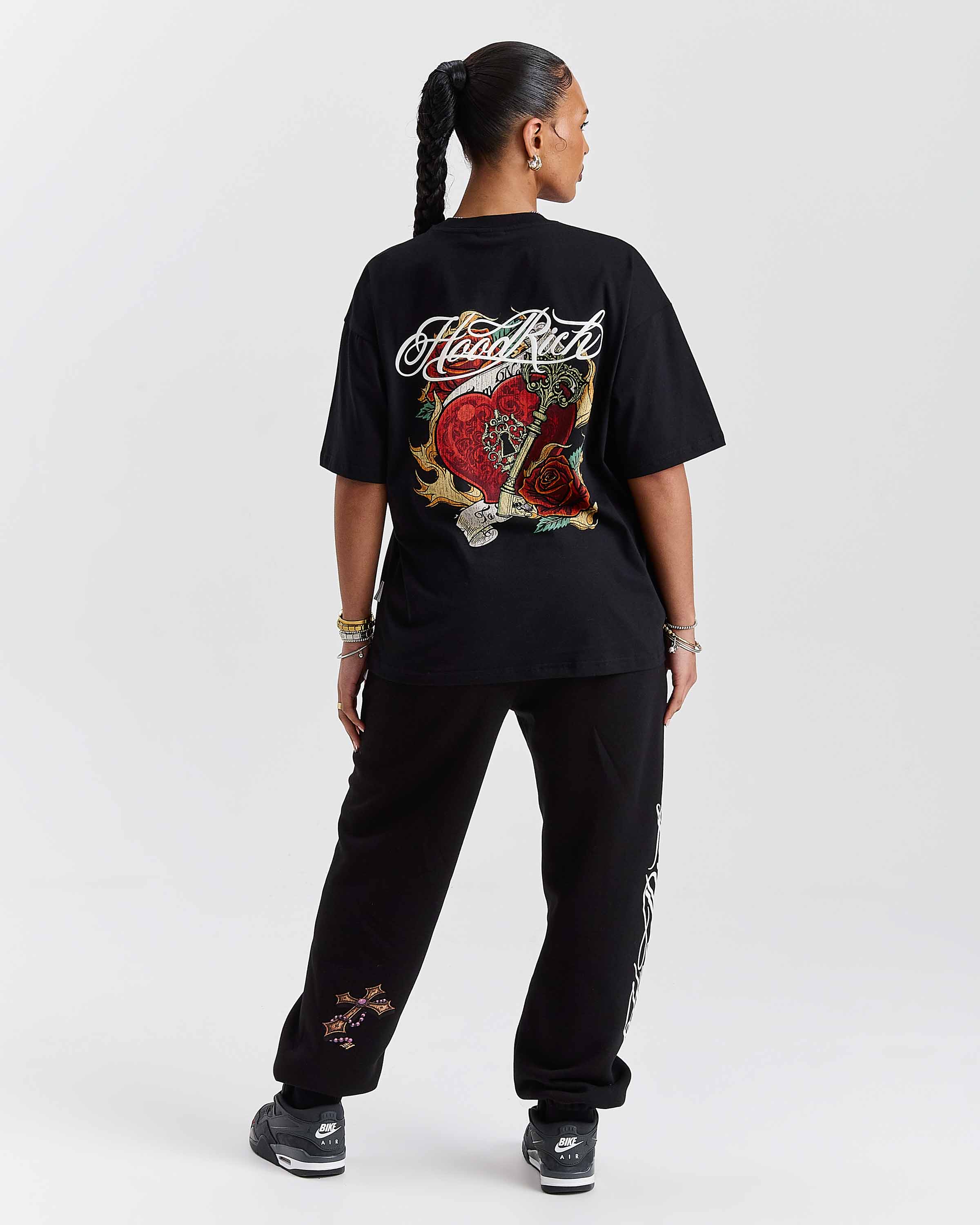 Vox Oversized Joggers - Black/Red - Image 5