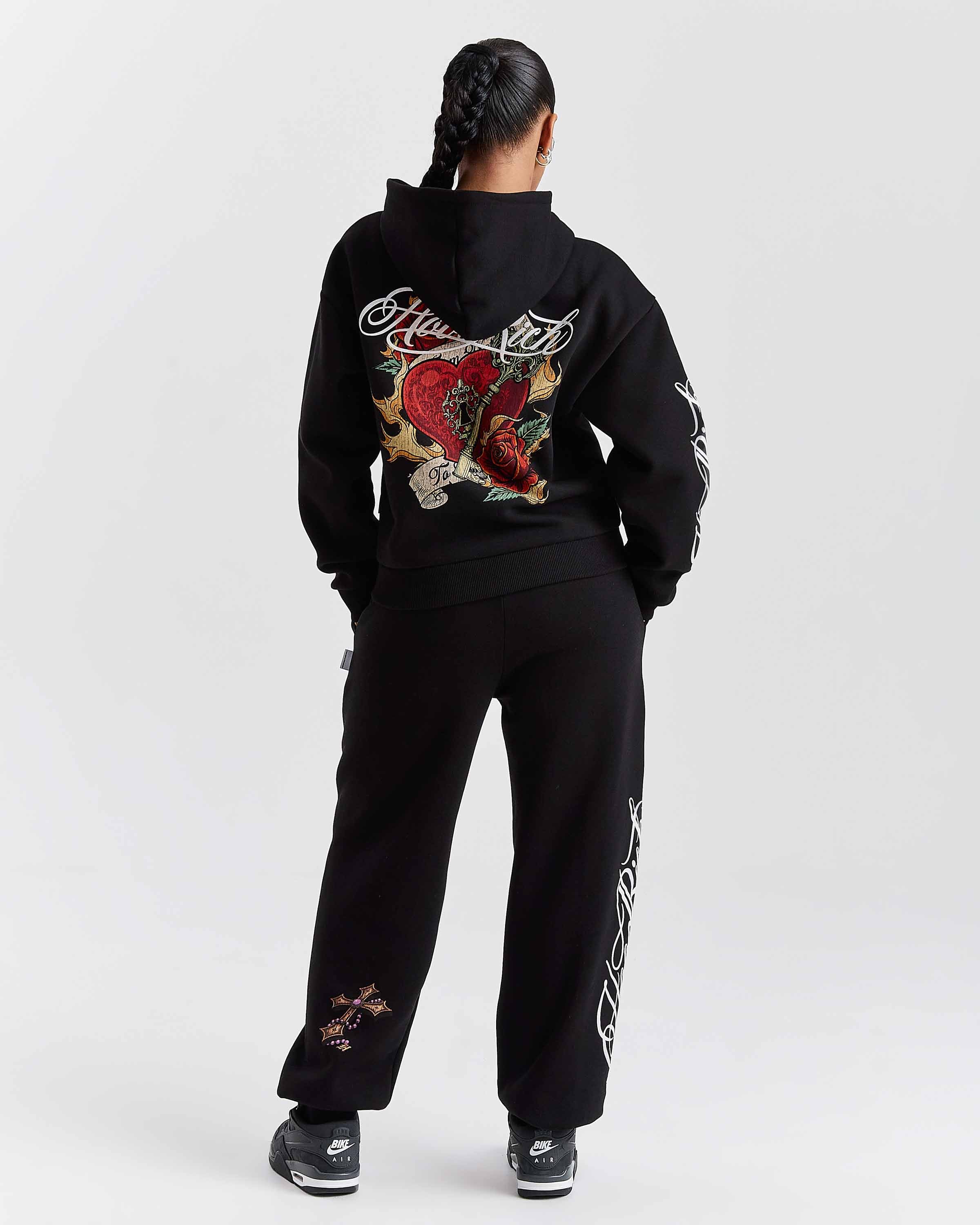 Vox Oversized Joggers - Black/Red - Image 6